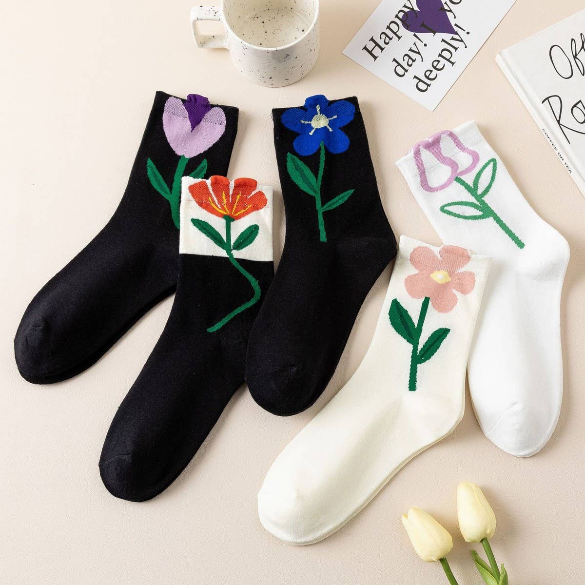 AUTUMN AND WINTER COTTON BREATHABLE MID-CALF SOCKS_CWMS0920