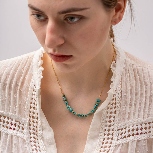 HIGH-END NATURAL STONE PENDANT NECKLACE