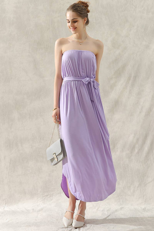 CWDTD033_OFF SHOULDER TUBE TOP MAXI DRESS WITH WAIST STRAP