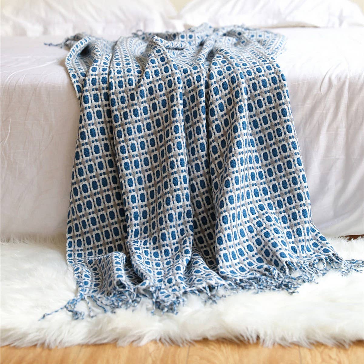 KNITTED SOFT BLANKET NAP SOFA BLANKET