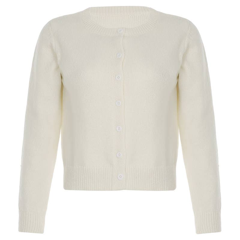 Girly Style Twist Solid Color Sweater