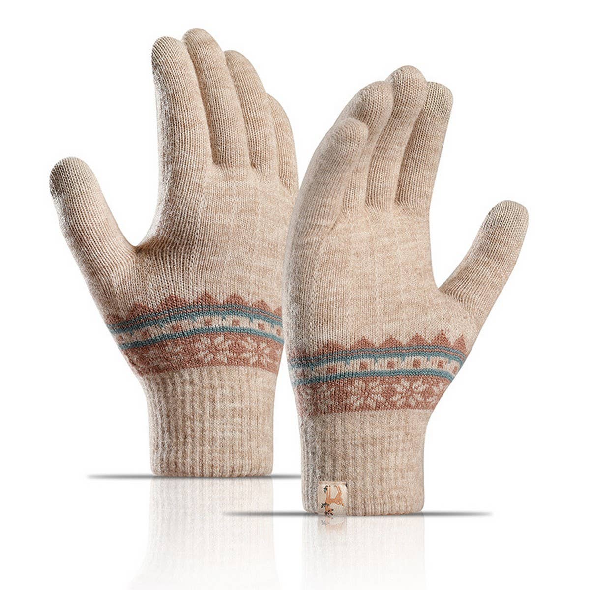 WINTER DOUBLE-LAYER FLEECE TOUCH SCREEN GLOVES