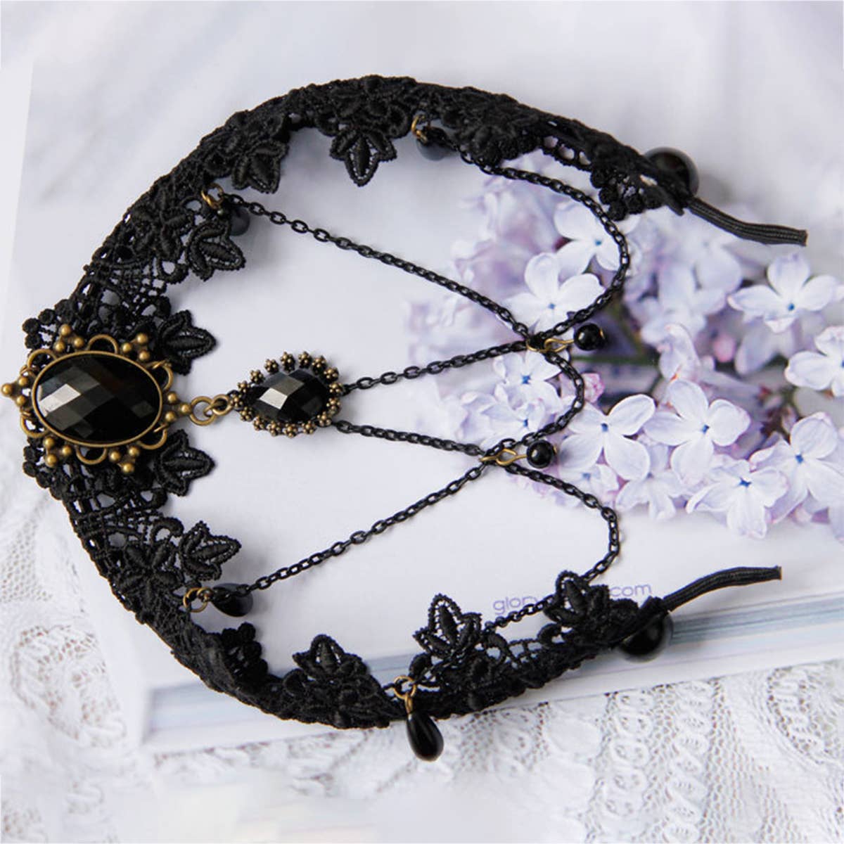 HALLOWEEN GOTHIC BRIDE LACE CREATIVE HAIR HOOP