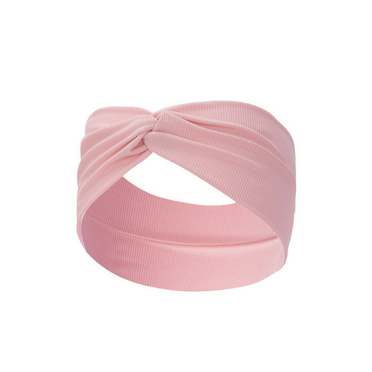 CWAHA6418_WIDE KNOTTED CROSS-SPORT ELASTIC HEADBAND