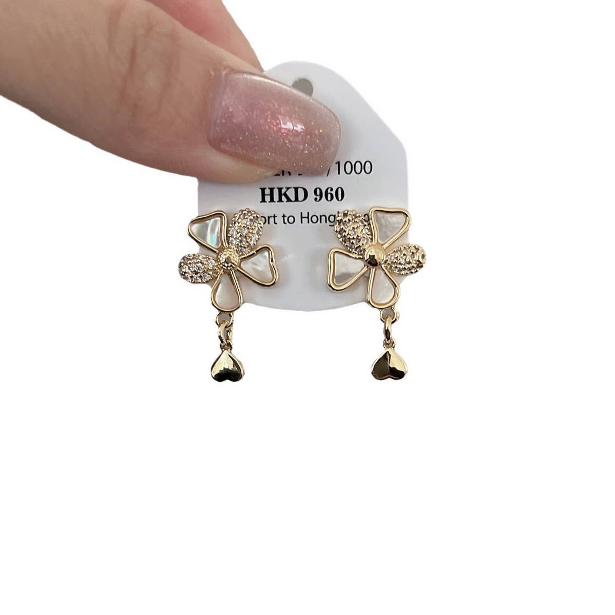 LIGHT LUXURY SHELL FLOWER EARRINGS