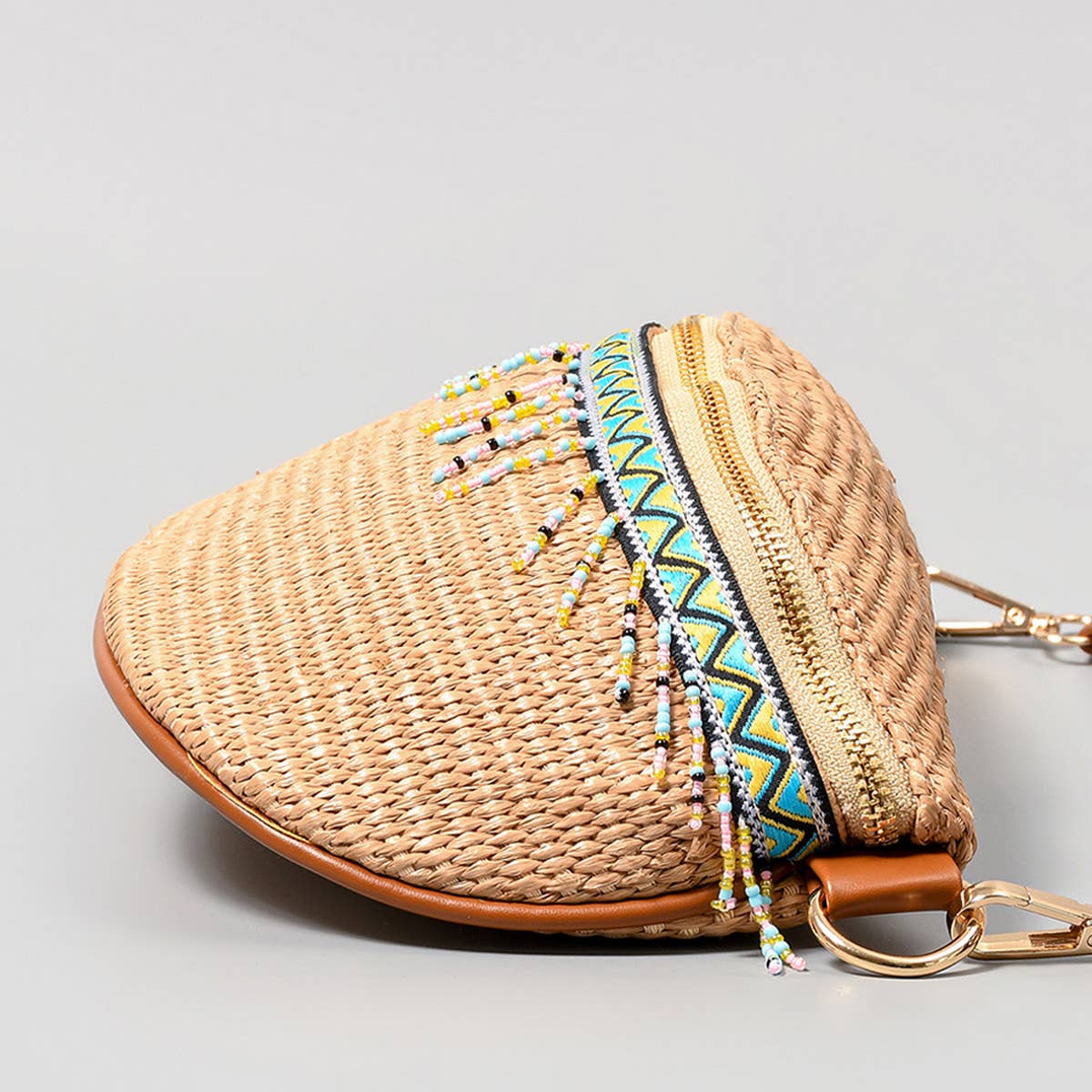 WOMEN ALL-MATCH STRAW WOVEN CHEST BAG_CWAB2003