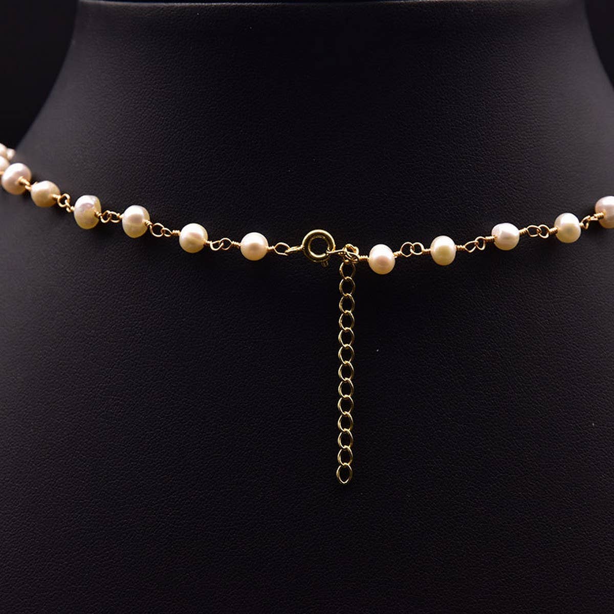 SIMPLE AND ELEGANT HIGH-END BOW PEARL NECKLACE