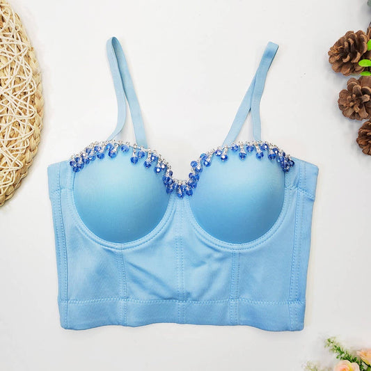 HIGH-END SIMPLE SUSPENDER HERRINGBONE CORSET