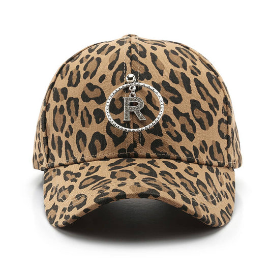 Leopard Print Curved Brim Baseball Cap Street Style_CWAH1870