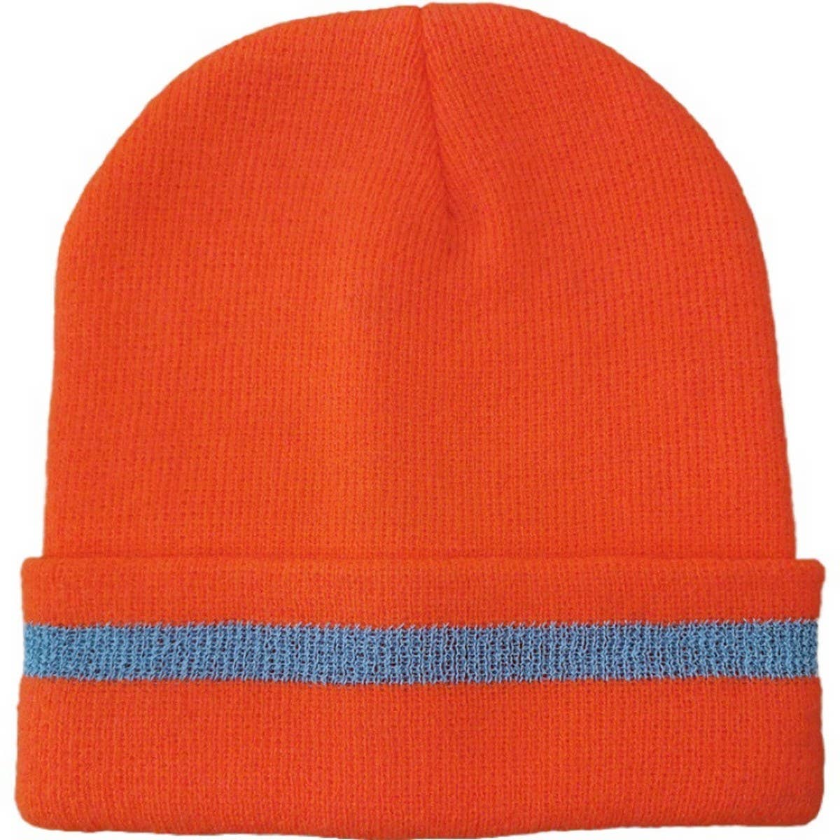 CWAH04341_FLUORESCENT REFLECTIVE KNIT BEANIE HAT
