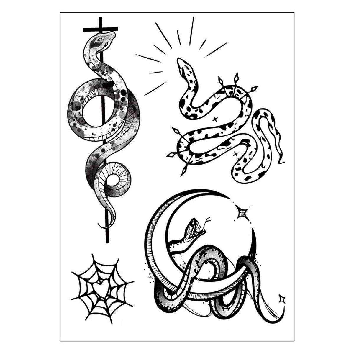 Dark Tribal Snake Tattoo ? Black Mamba Arm Sticker