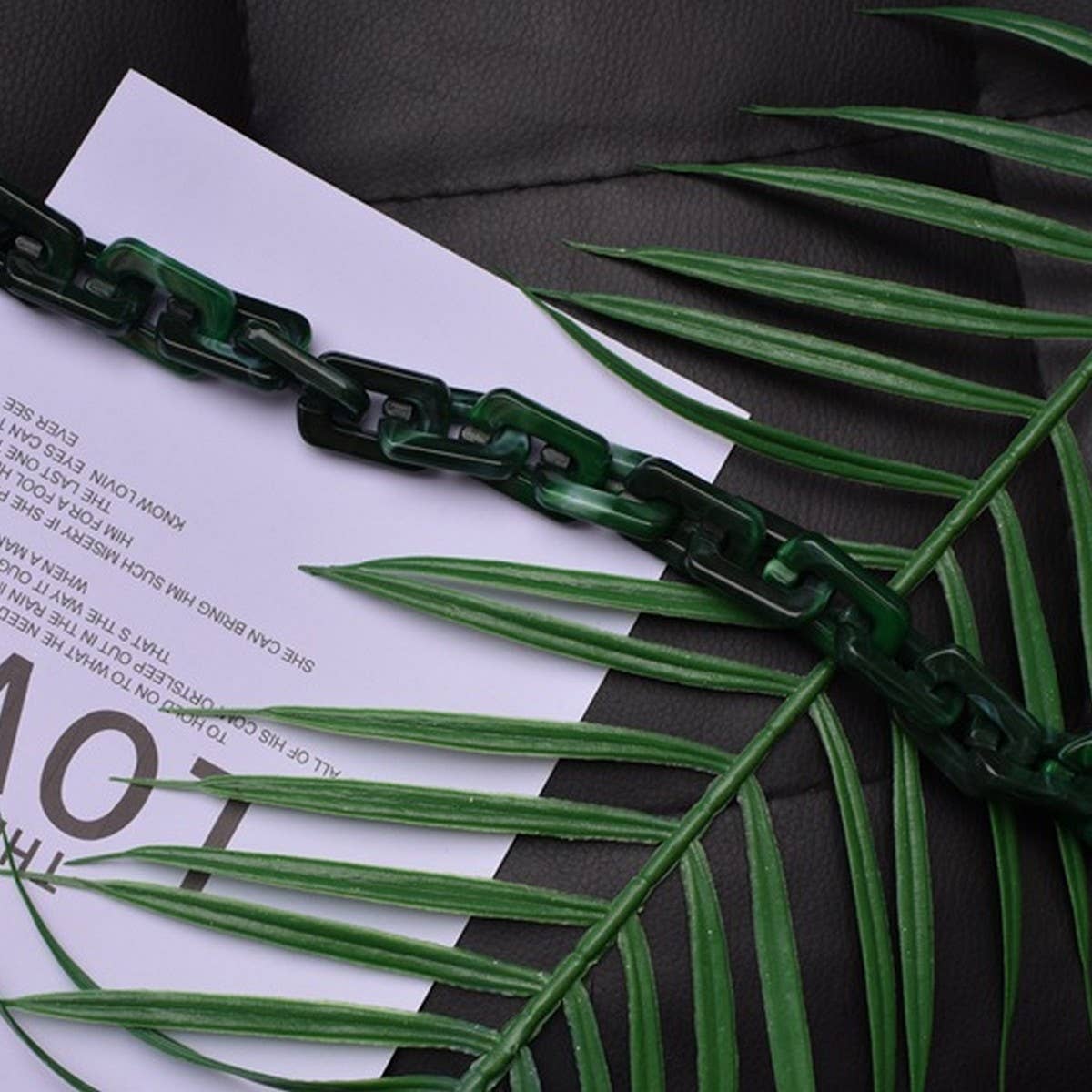 Acrylic Square Multi-Color Bag Chain,Bag Strap_CWMM5093