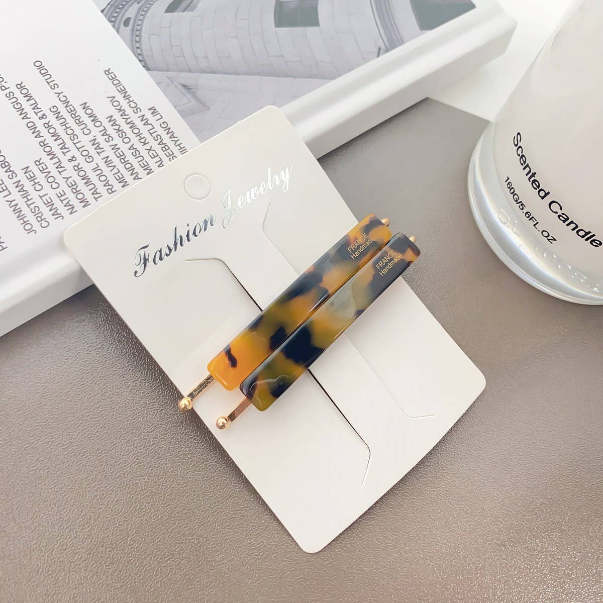 Acetate Side Bang Clip,French Minimalist Hair Pin_CWAHA2087