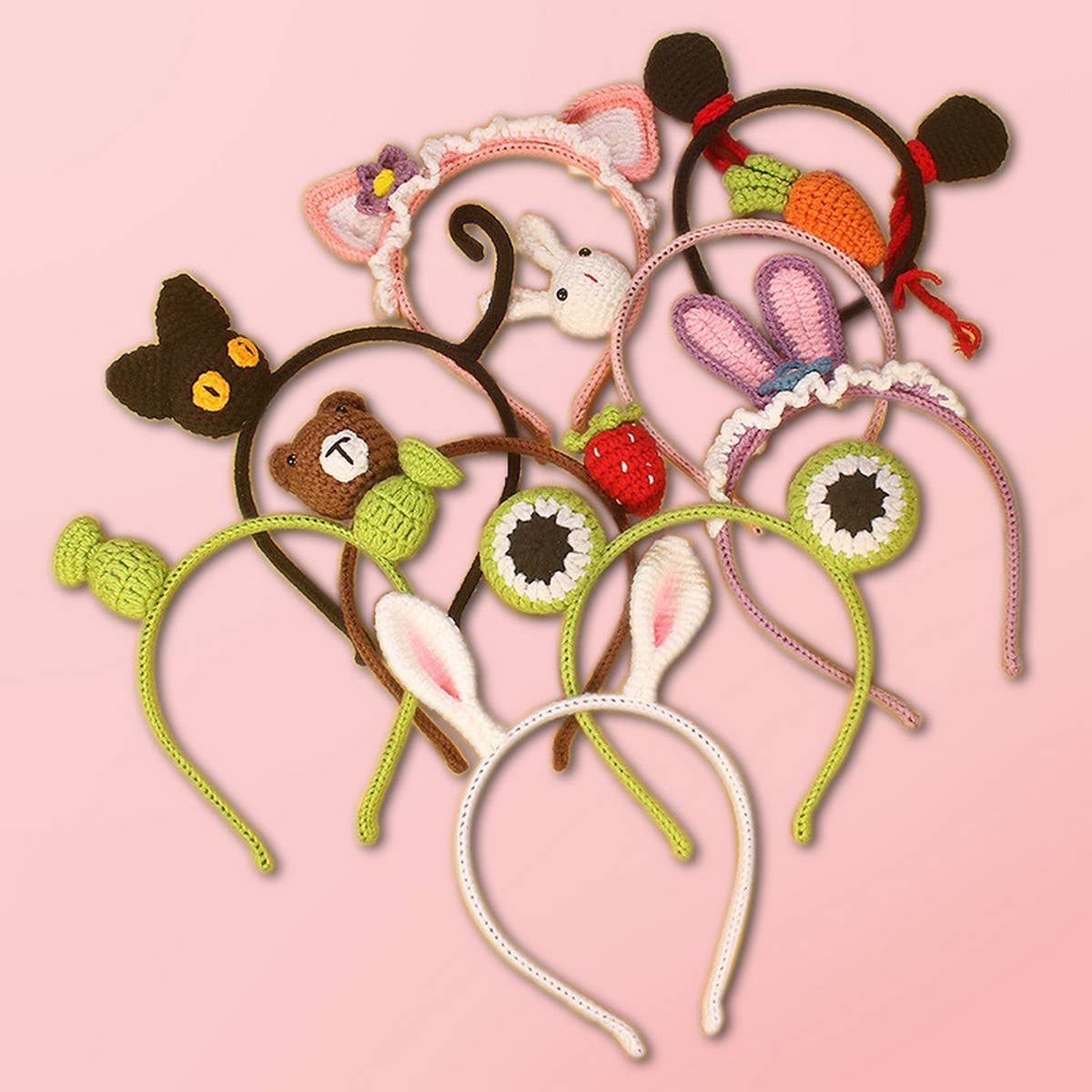 CUTE ANIMAL HAND-KNITTED CHILDREN'S HAIRBAND_CWAHA1321