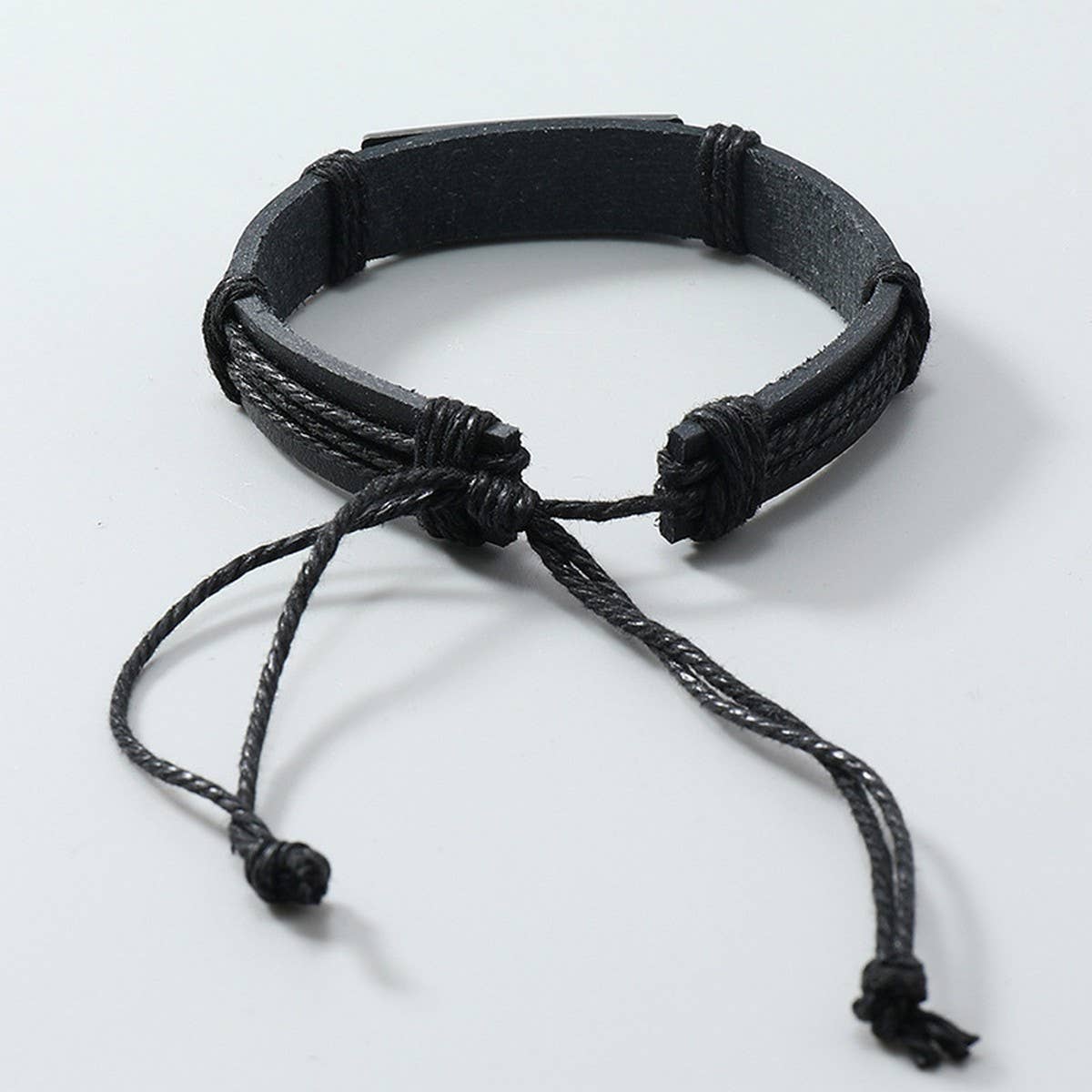 SIMPLE HAND-WOVEN VINTAGE LEATHER BRACELET_CWMM4517