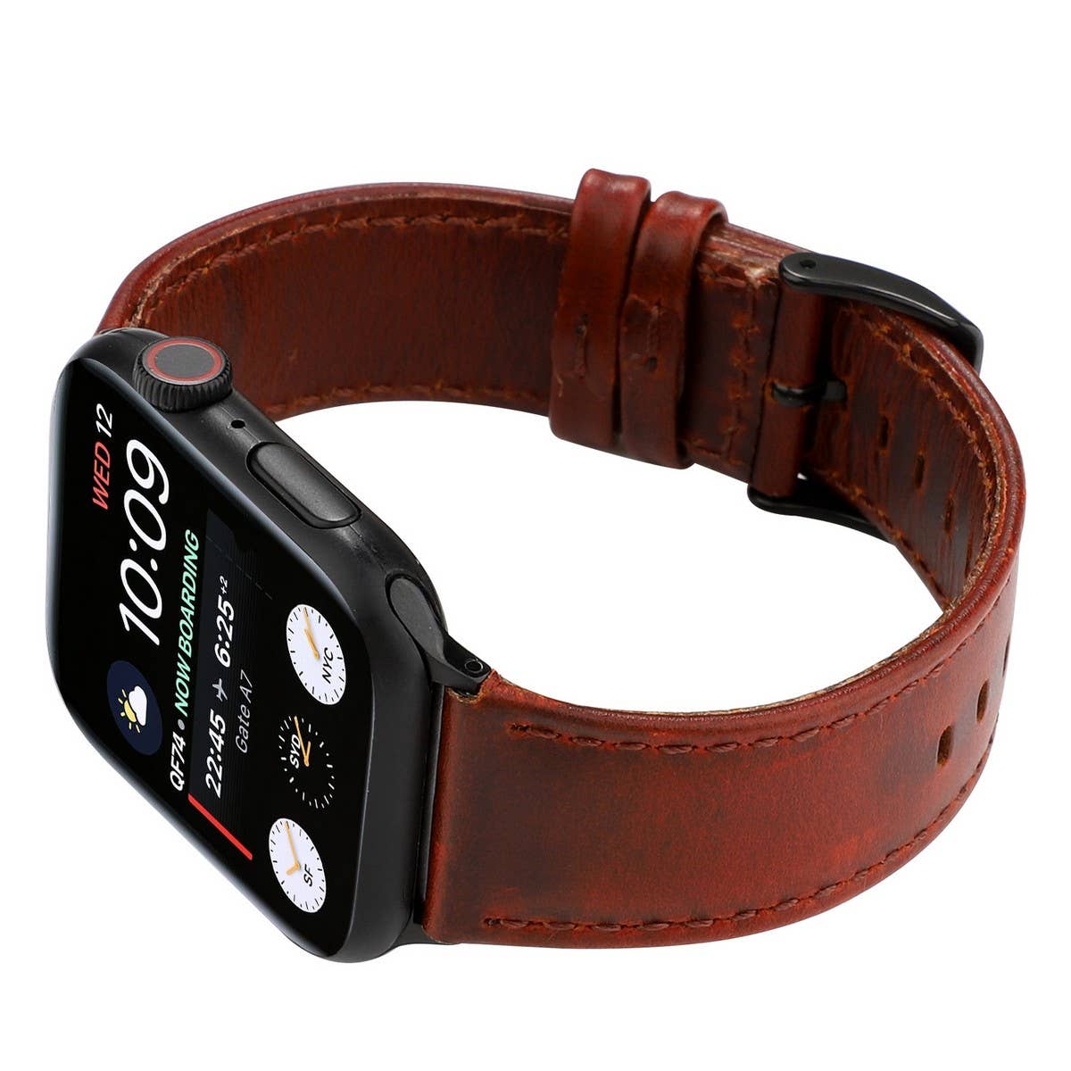 IWATCH7-1 SE CRAZY HORSE WAX LEATHER STRAP