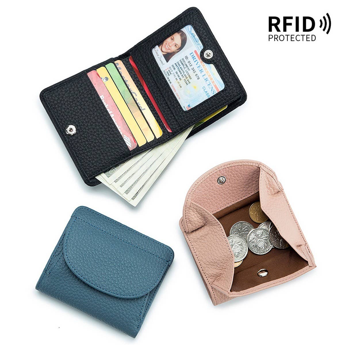 MINI SIMPLE FOLDING ULTRA-THIN LEATHER WALLET_CWAB3710