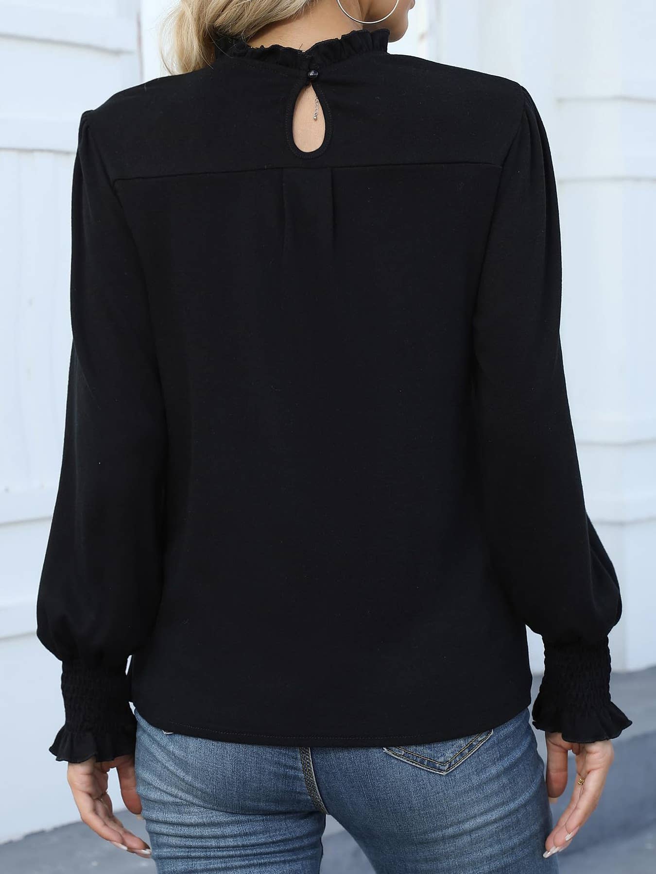 LONG SLEEVE SMALL STAND COLLAR BUSINESS SHIRT