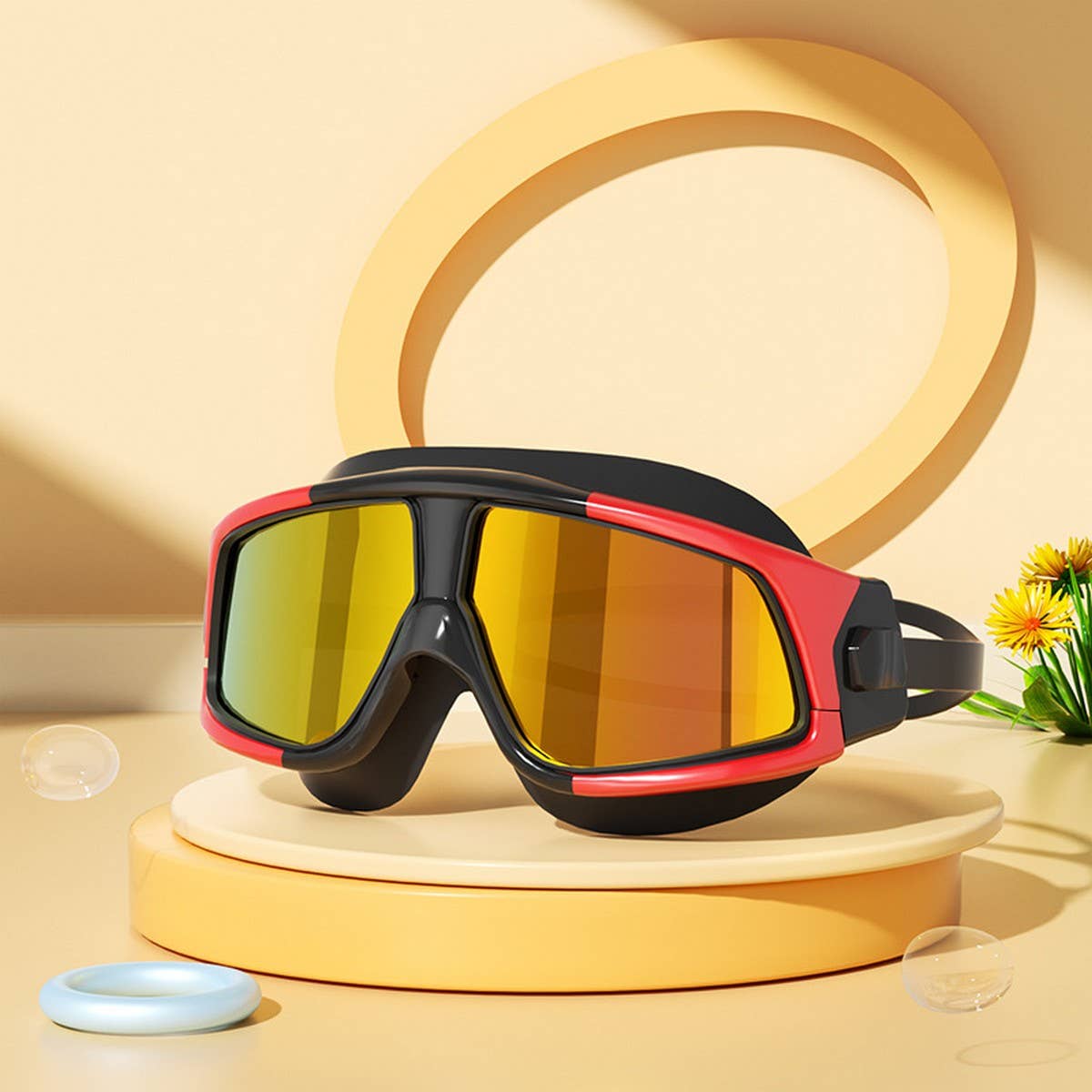 Adult HD Anti-Fog Prescription Swim Goggles_CWMM6631