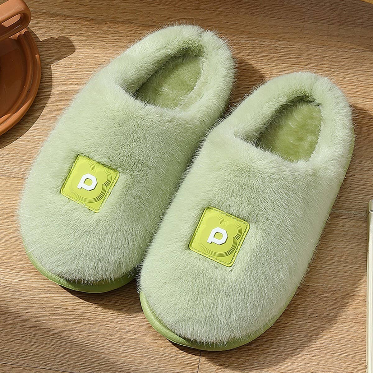 MINIMALIST WARM COMFY FLUFFY BEDROOM SLIPPERS