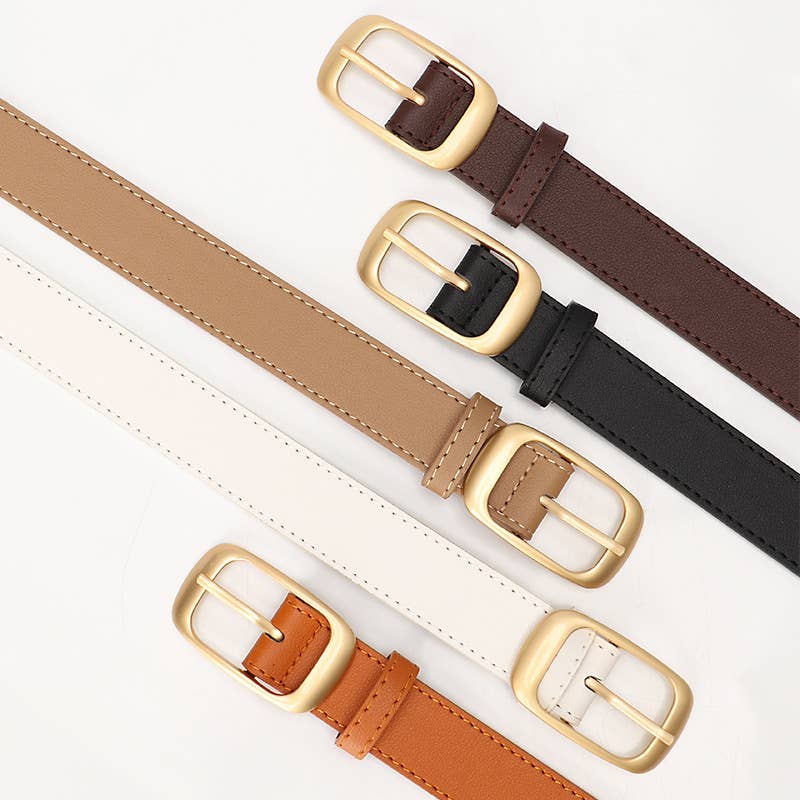 Minimalist and high-end needle-buckle belt