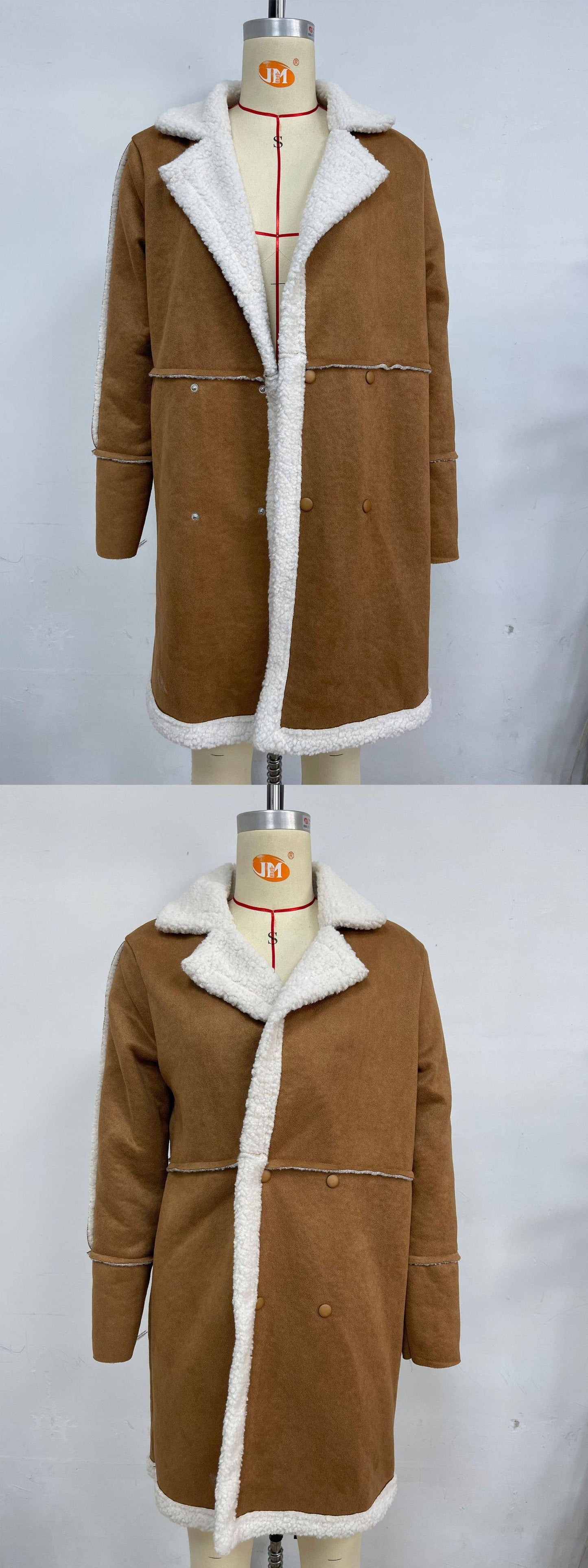 LAMB WOOL PATCHWORK CASUAL FASHION JACKET