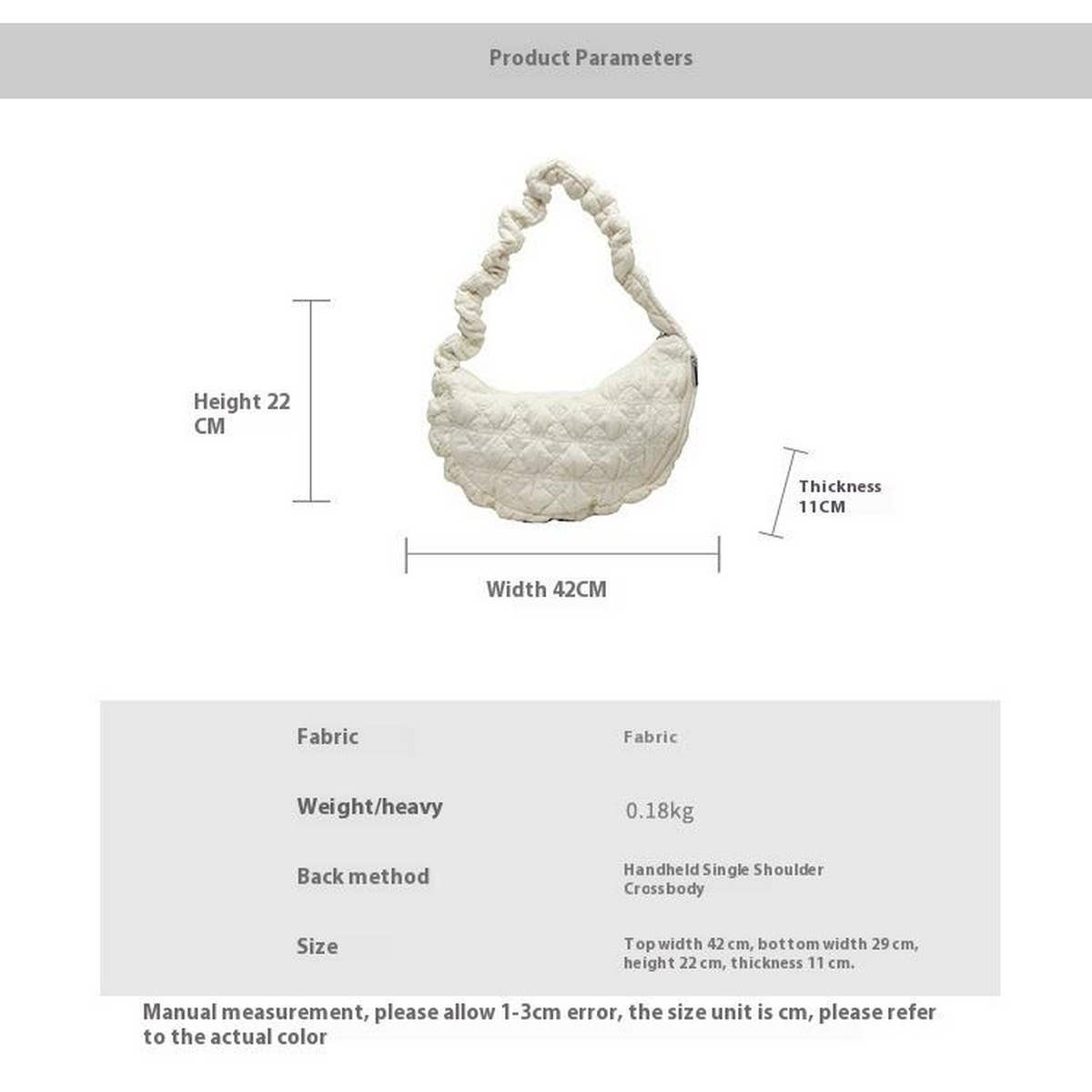 Large L Size Dumpling Cloud Shoulder Bag_CUAB00478