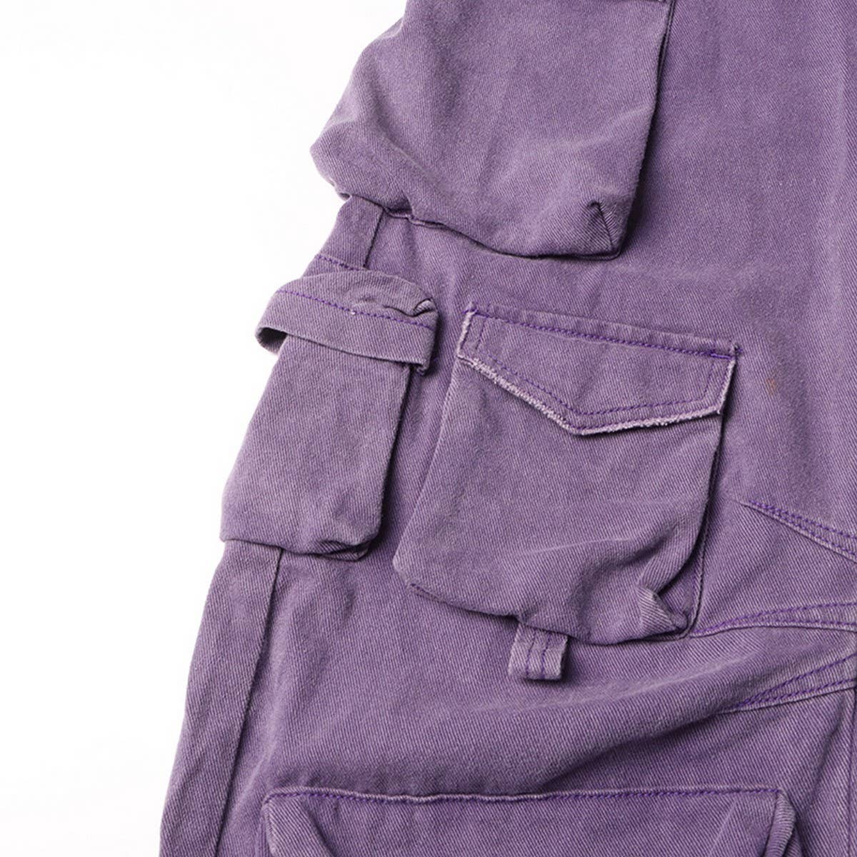 MULTI POCKET LOOSE CARGO PANTS JEANS