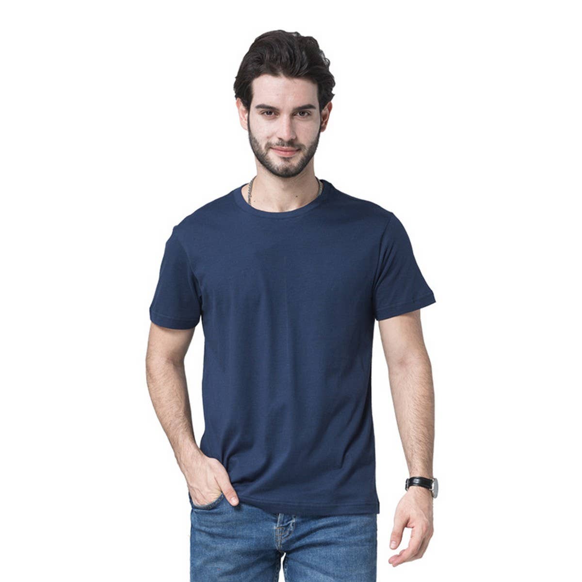 170g Slim Fit Cotton Crewneck Tee ??Unisex Basic Shirt