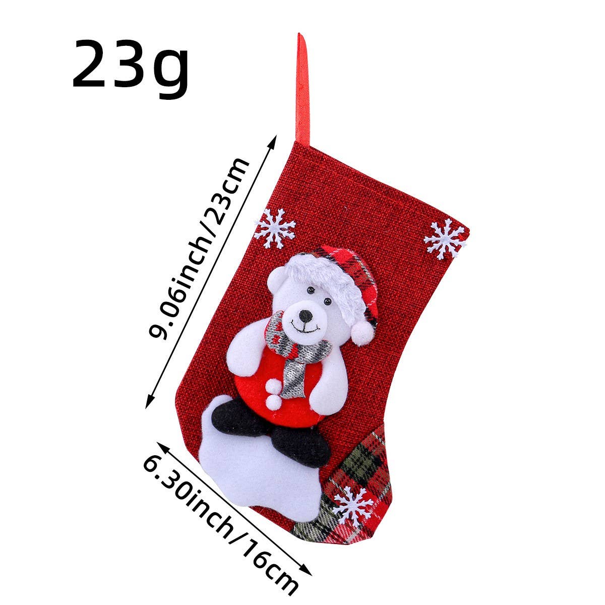 CHRISTMAS STOCKING CANDY GIFT BAG LARGE DECORATION