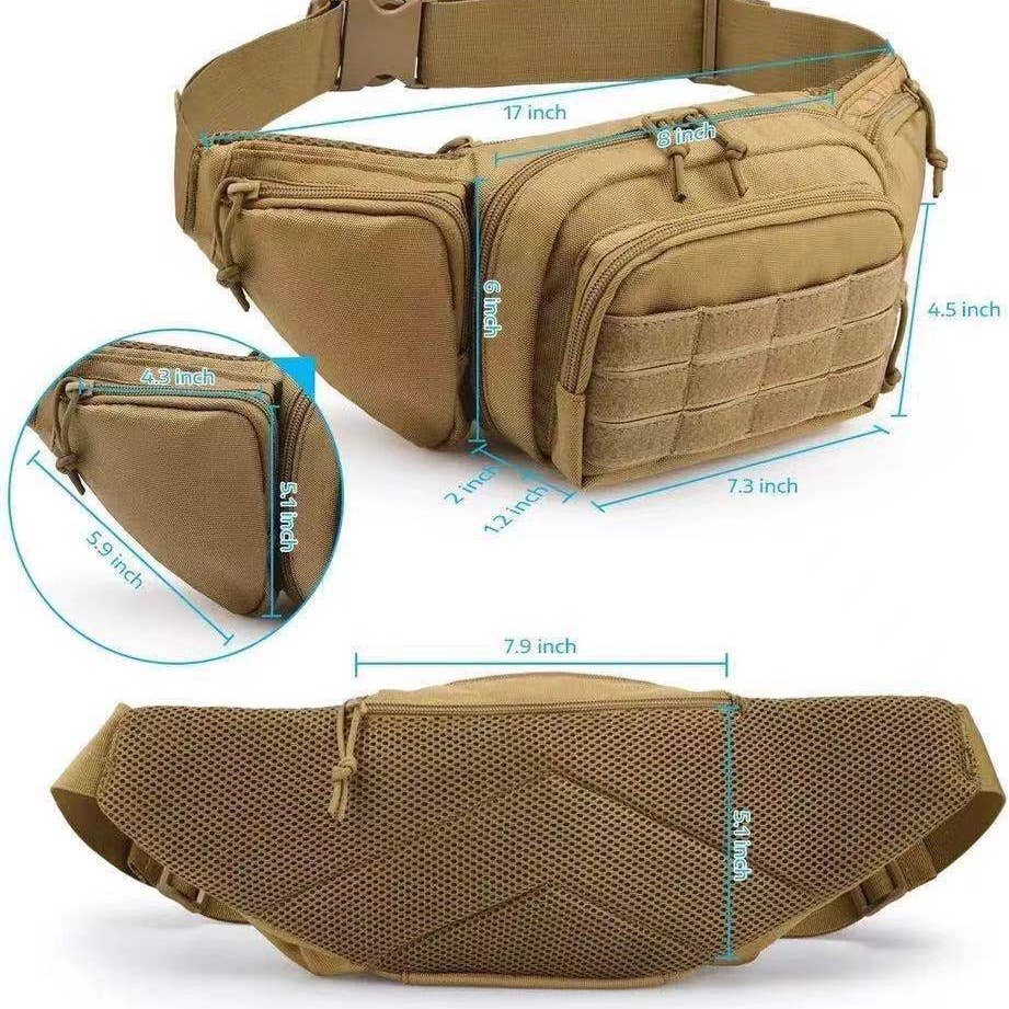 Outdoor multi-functional sports waist bag