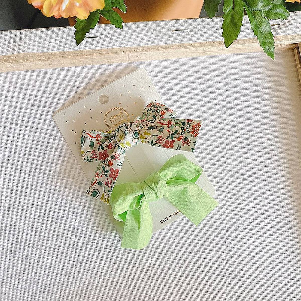 CHILDREN'S FRESH FLORAL BOW HAIRPIN