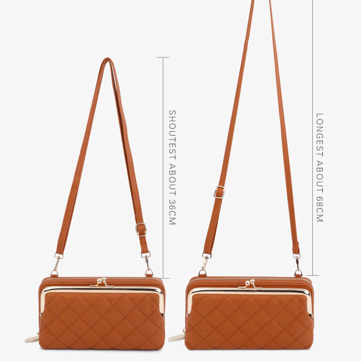 LOZENGE LARGE CAPACITY MULTIFUNCTIONAL SHOULDER BAG_CWAB1665