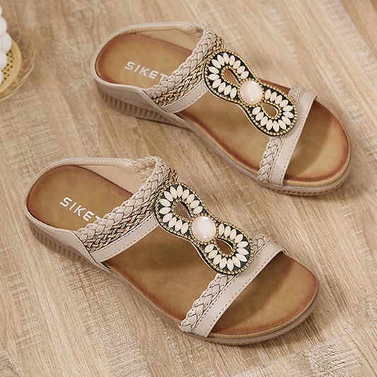 VINTAGE WOVEN COMFORTABLE SANDALS