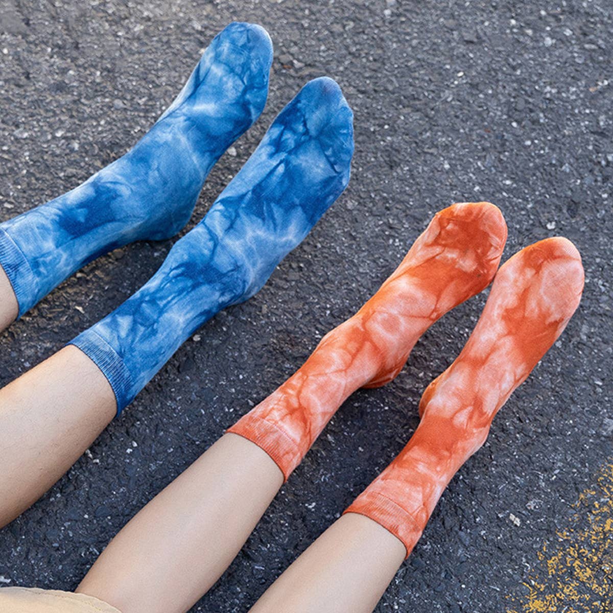 FASHION TIE-DYED SKATEBOARD SOCKS STREET SOCKS_CWMS0261
