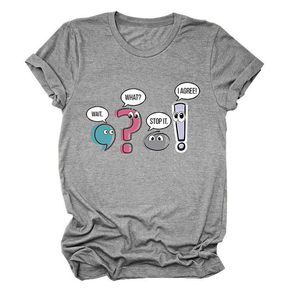 Chic Fun Casual Women's Crew Neck Tee_CWTTS1504