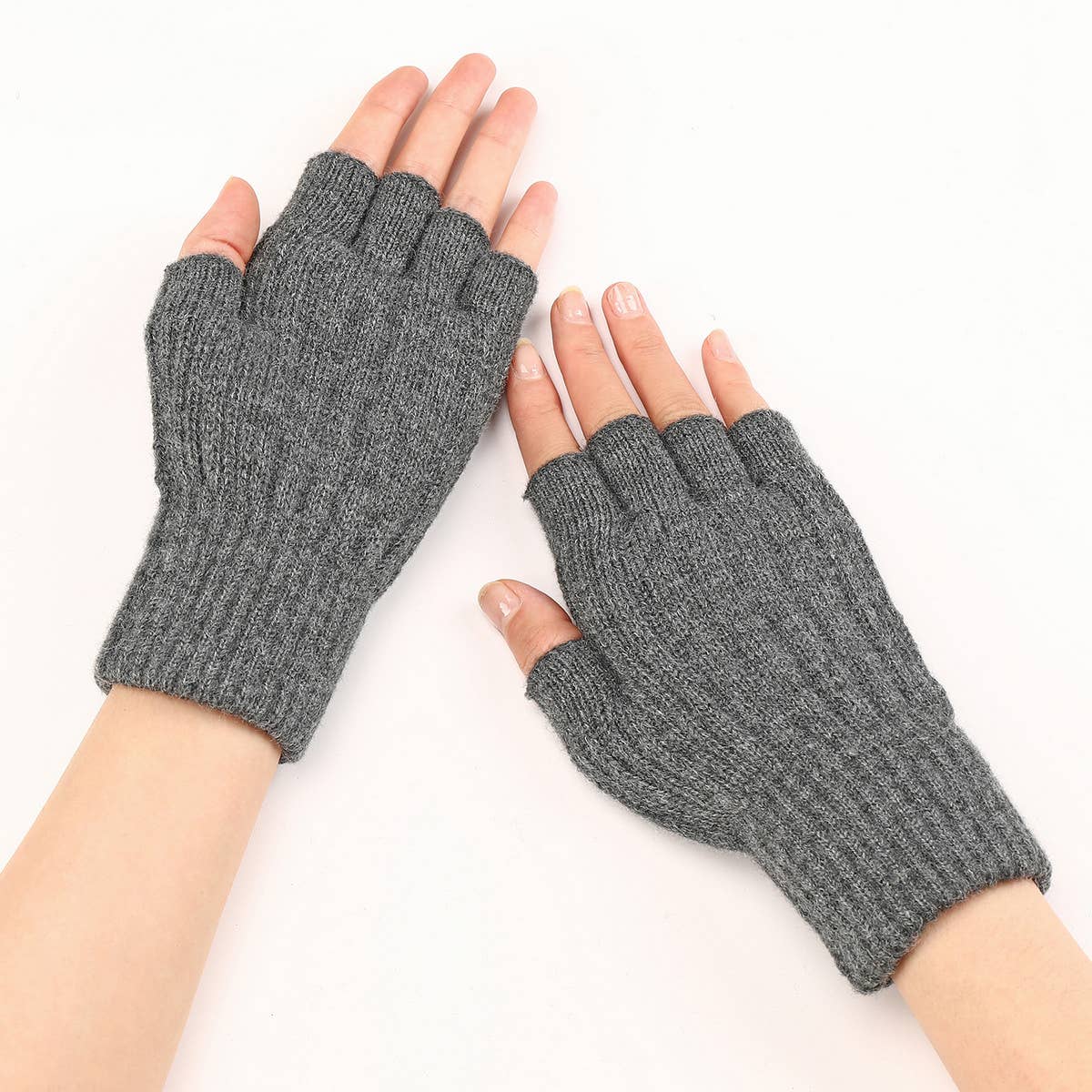 WARM TWIST SHORT FINGERLESS GLOVES_CWAG0115