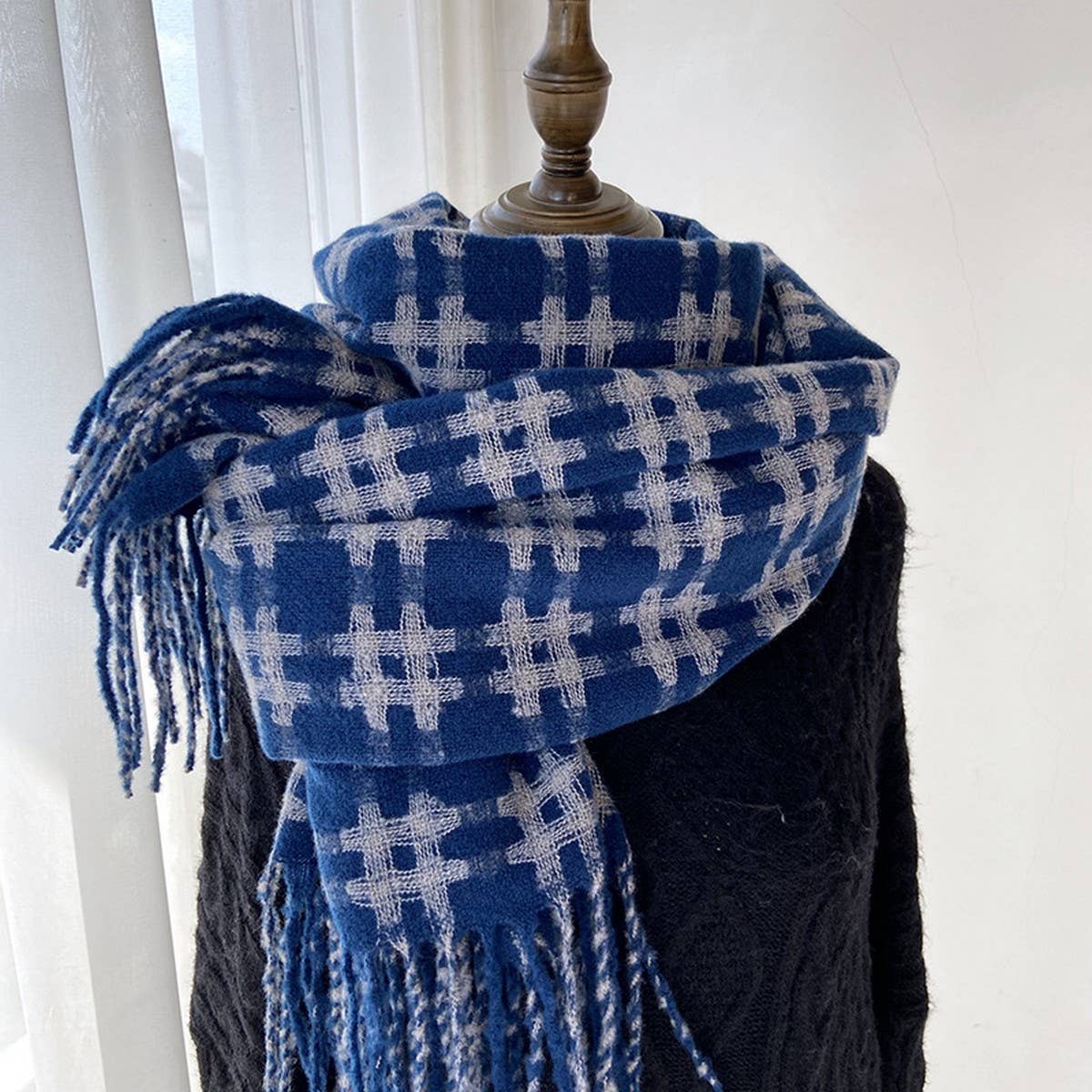 Retro Plaid Scarf ??Soft Warm Couple Winter Wrap_CWASC1471