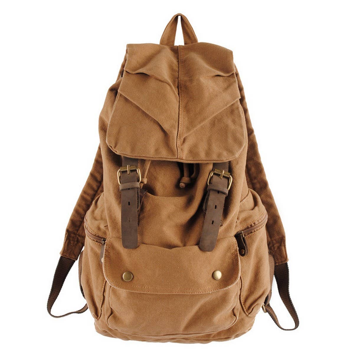 Unisex Canvas Backpack for School and Travel_CWAB5536