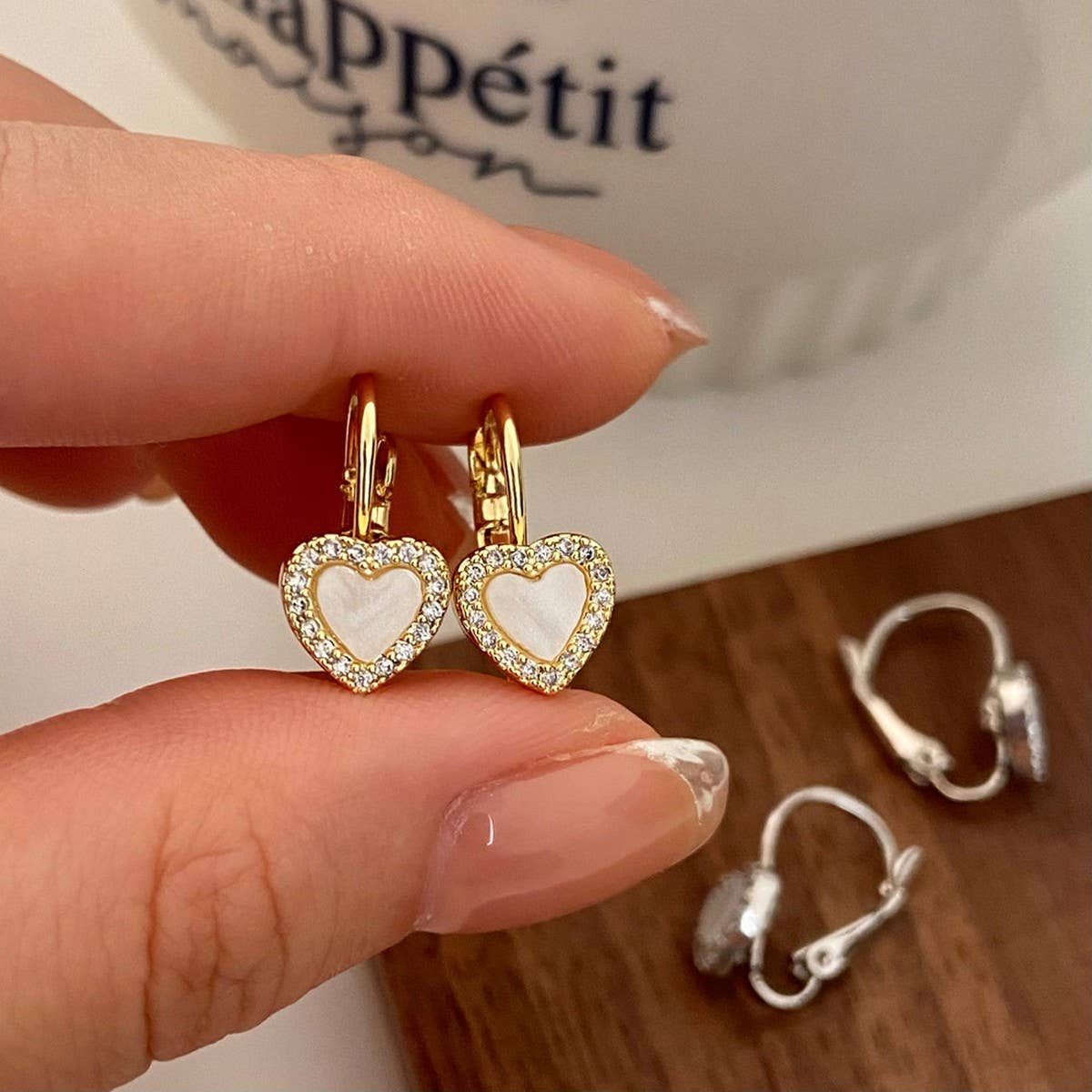 VALENTINE'S DAY HIGH-END ZIRCON HEART EARRINGS