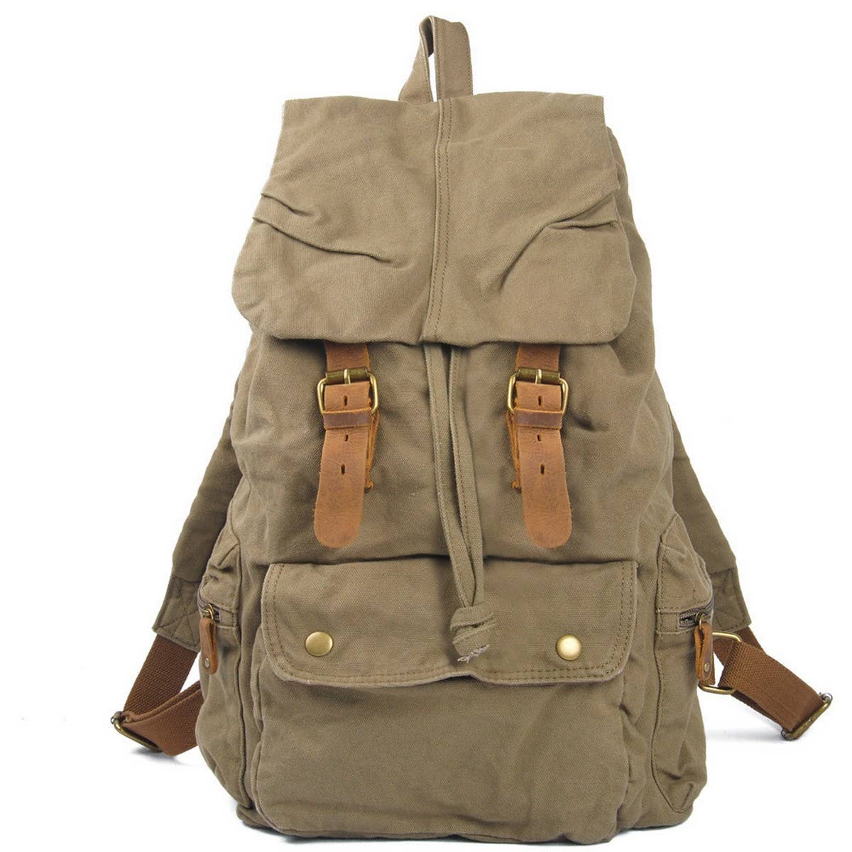 Unisex Canvas Backpack for School and Travel_CWAB5536