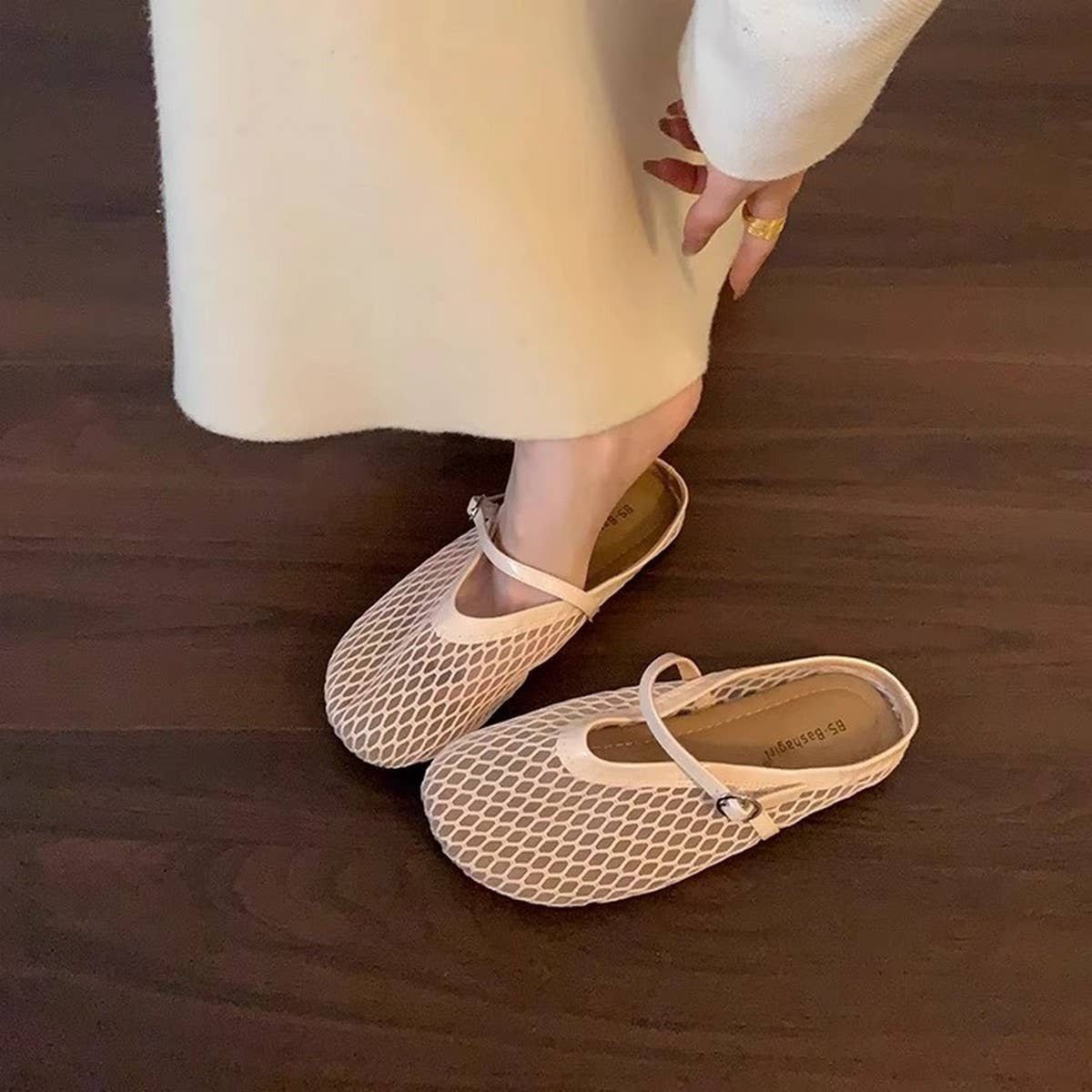 Fisherman Mesh Mules Closed Toe Flat Sandals
