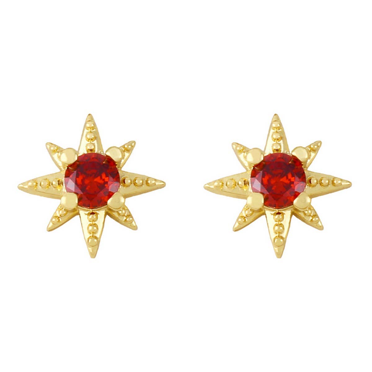 MINIMALIST STAR STUDDED DIAMOND EARRINGS