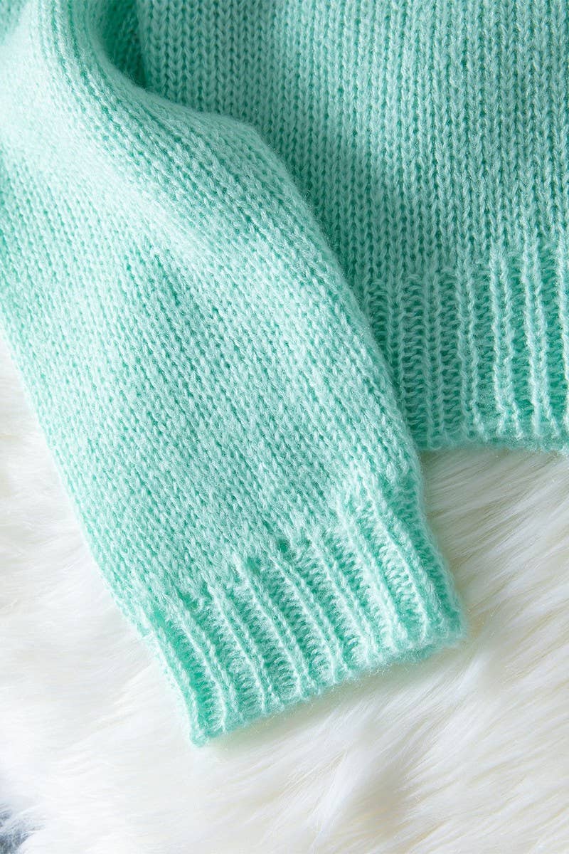 CWOCAL00721_DEEP V NECK SOLID BUTTON KNIT CARDIGAN