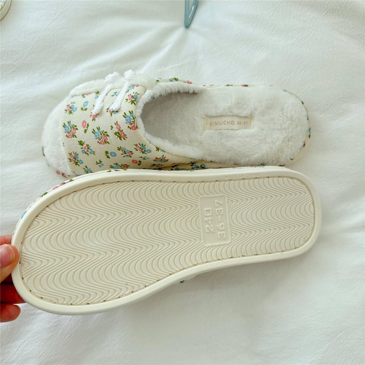 QIPAO BUTTONED WINTER OPEN-TOE HOME SLIPPERS_CWMM2988