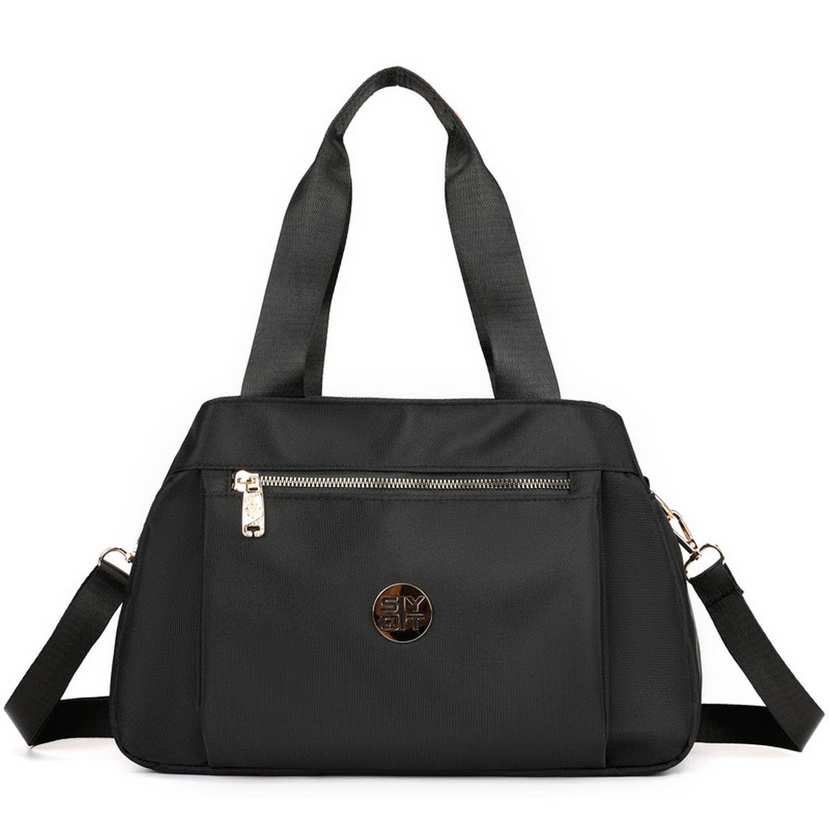 FASHION MULTI-COMPARTMENT CANVAS SHOULDER BAG_CWAB3450