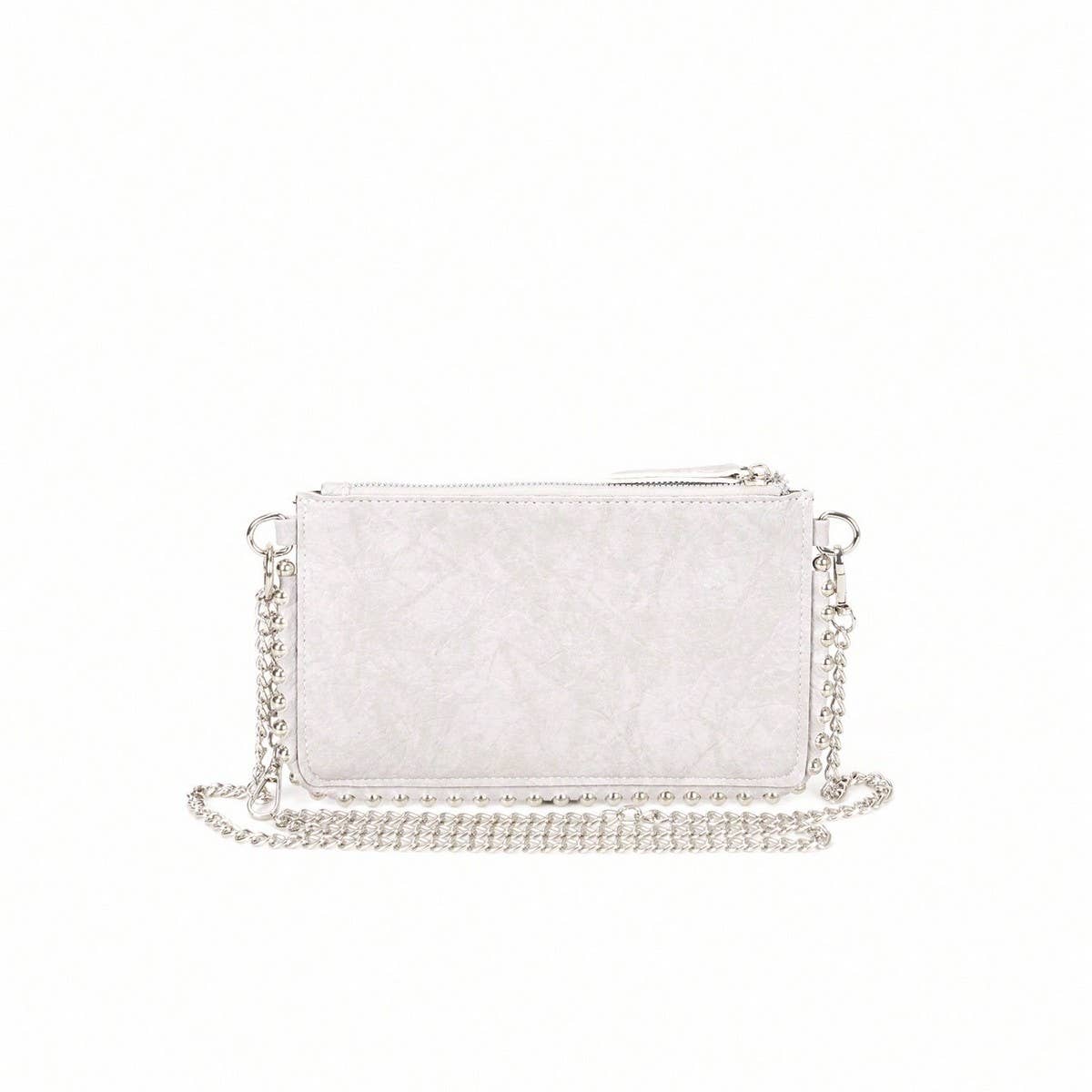 Beaded Envelope Mini Chain Shoulder Bag_CWAB5726