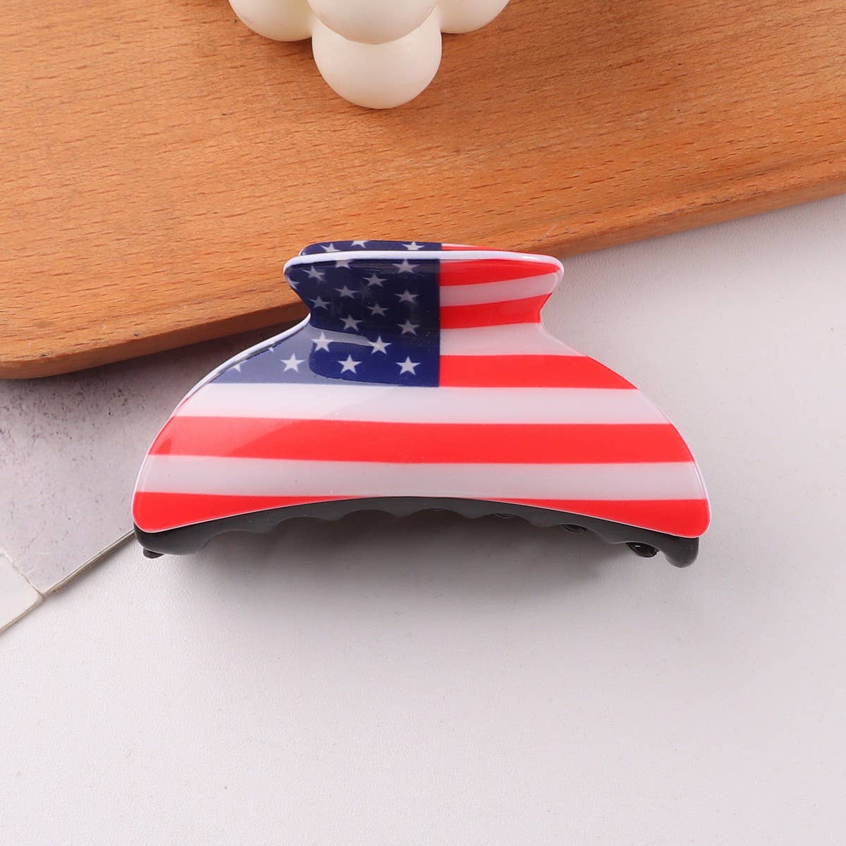 4TH OF JULY RECTANGLE HAIR CLAW CLIPS_CWAHA0700