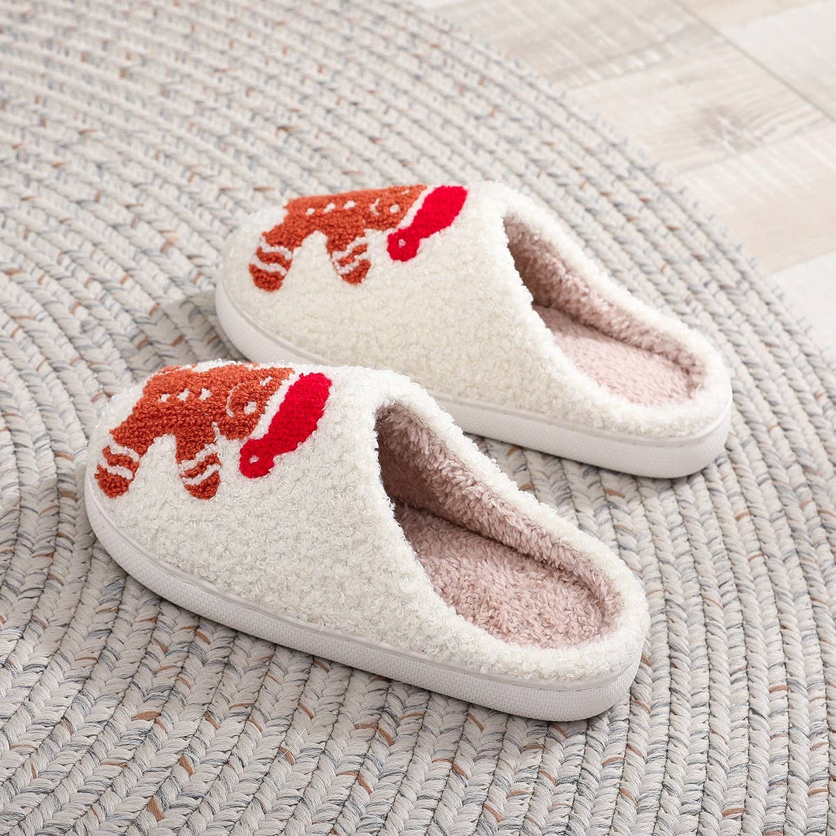 CHRISTMAS POPULAR GINGERBREAD RAYON SLIPPERS