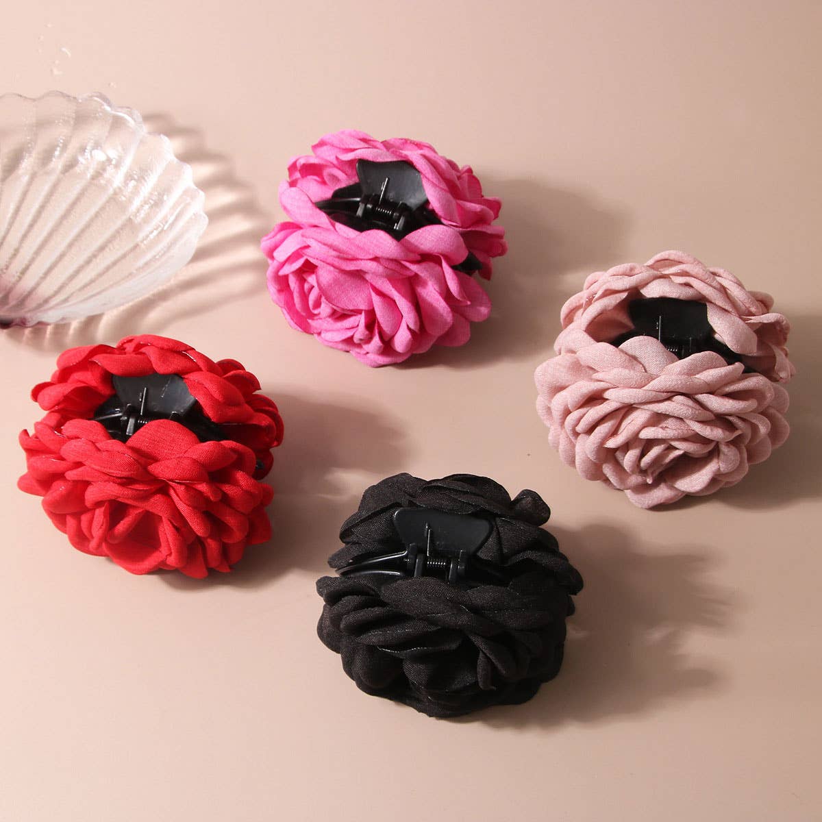 Large Rose Hair Claw - Elegant INS Style Clip_CWAHA1046